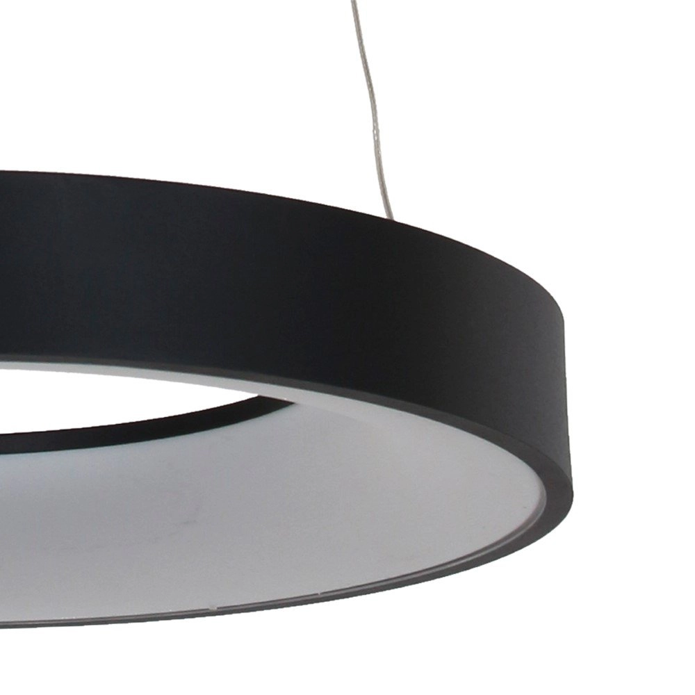 LED Hängelampe Ringlede Ø 48 cm schwarz Steinhauer 8712746132847