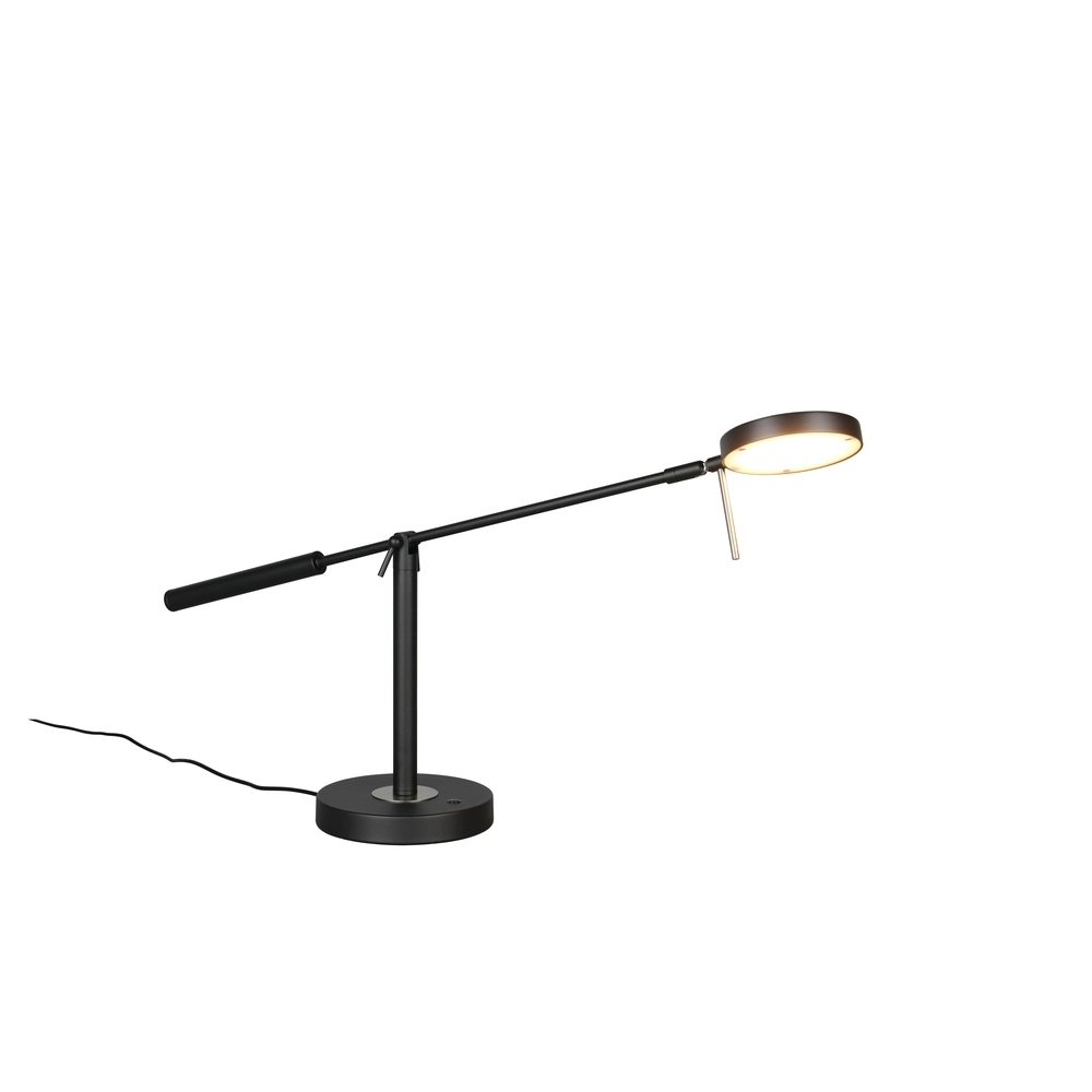 Schreibtischlampe Monza Schwarz Trio 4017807693256