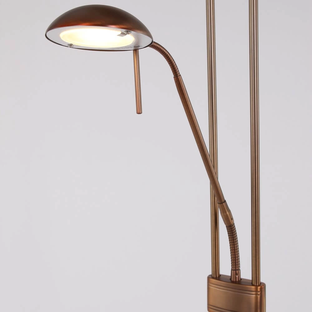 LED Stehleuchte mexlite Up 180 cm - 3000k Bronsbruin Steinhauer 8712746096347