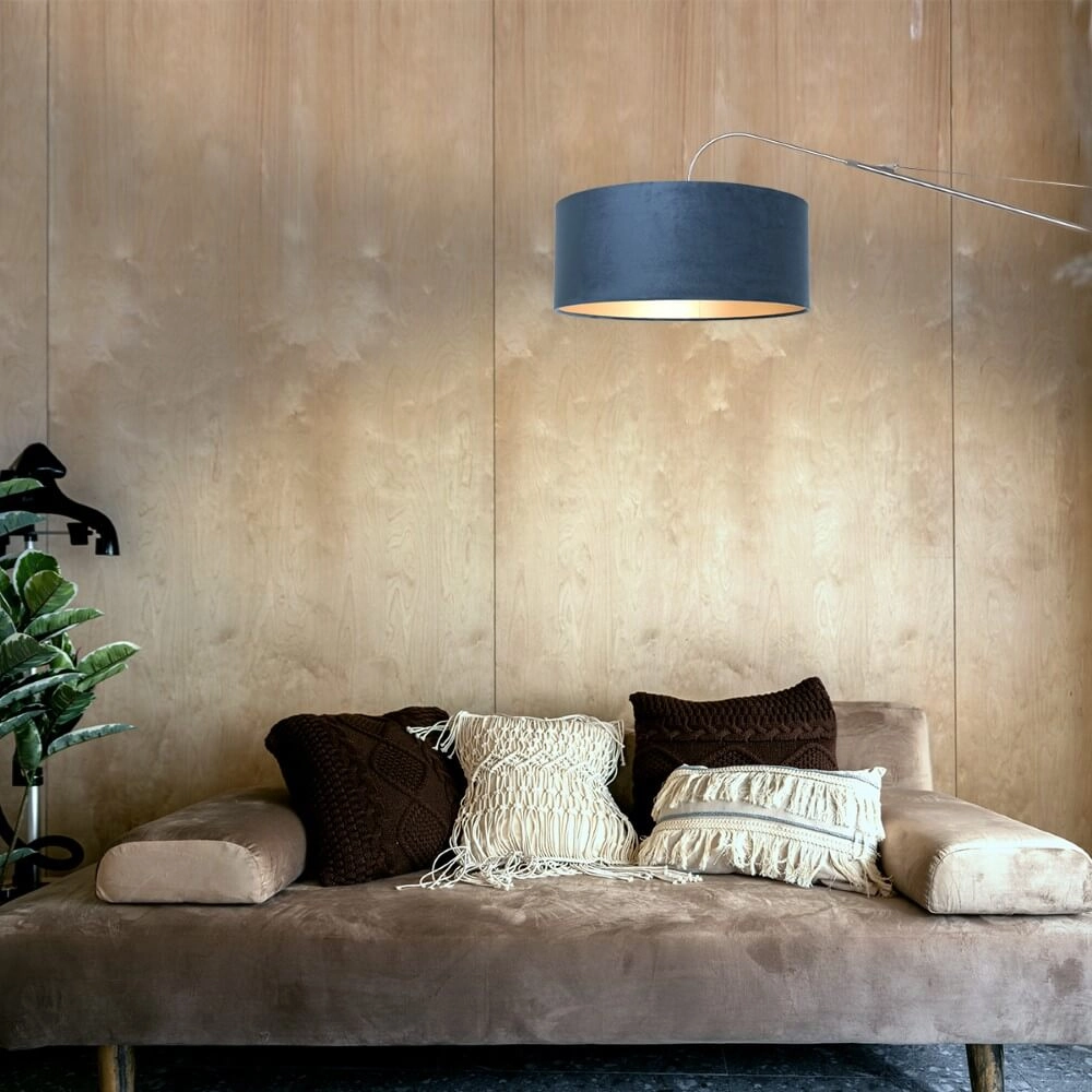 Verstellbare Wandleuchte Elegant Classy Edelstahl mit Blau Steinhauer 8712746147315