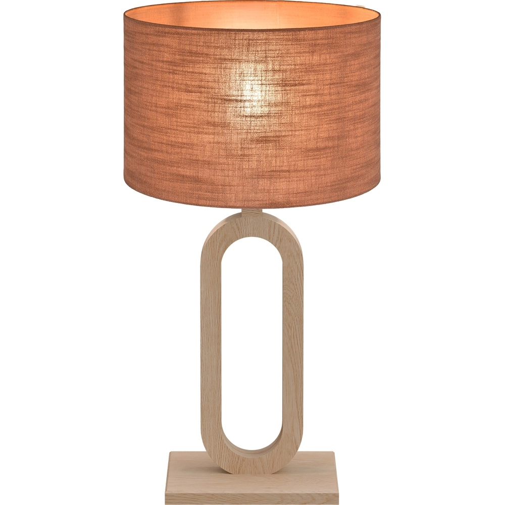 Tischlampe Sino Loop 54 cm leichtes Holz Masterlight