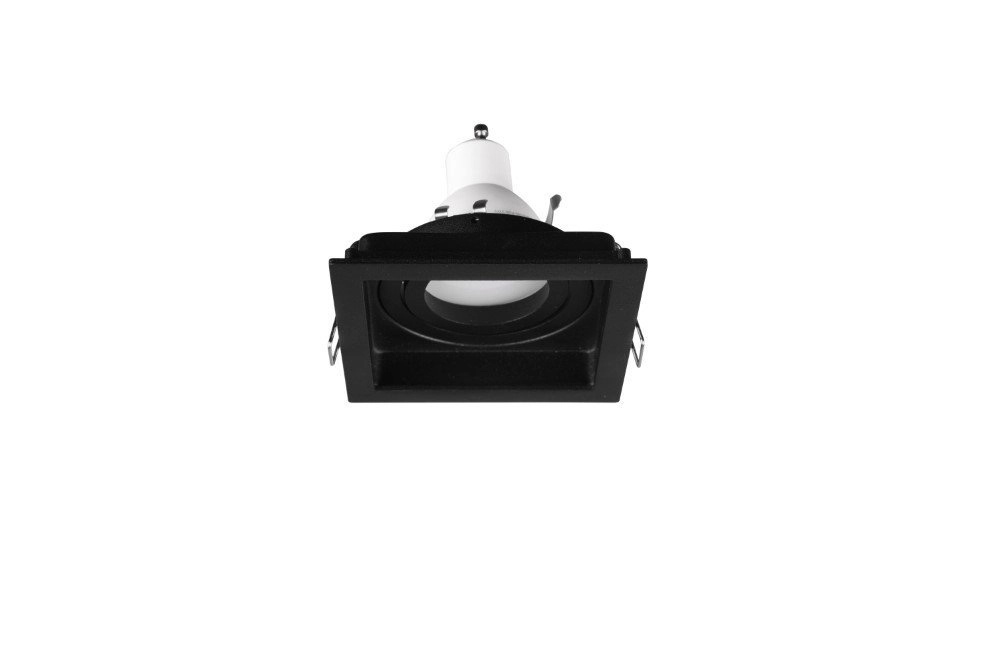 Strahler Kenai GU10 quadratisch schwarz Trio 4017807455977