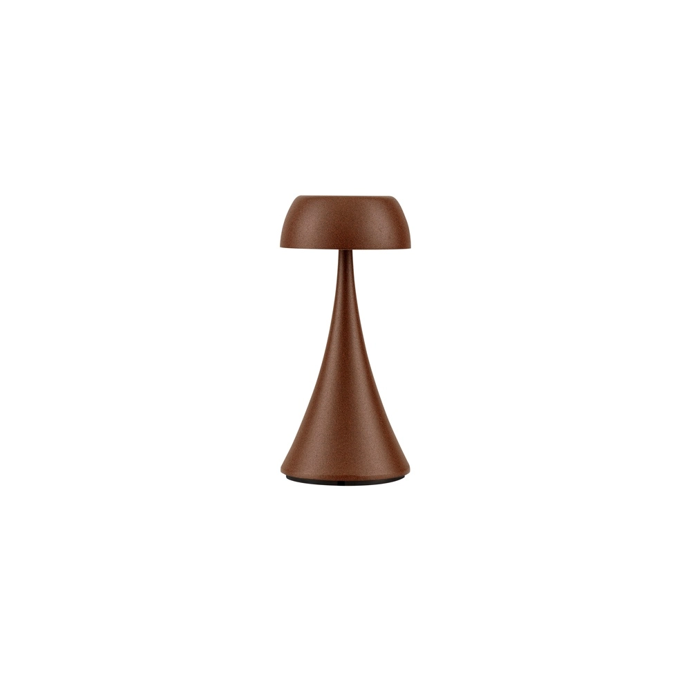 Tischlampe Ycro rostbraun wiederaufladbar mit USB Lyora 5212017476999