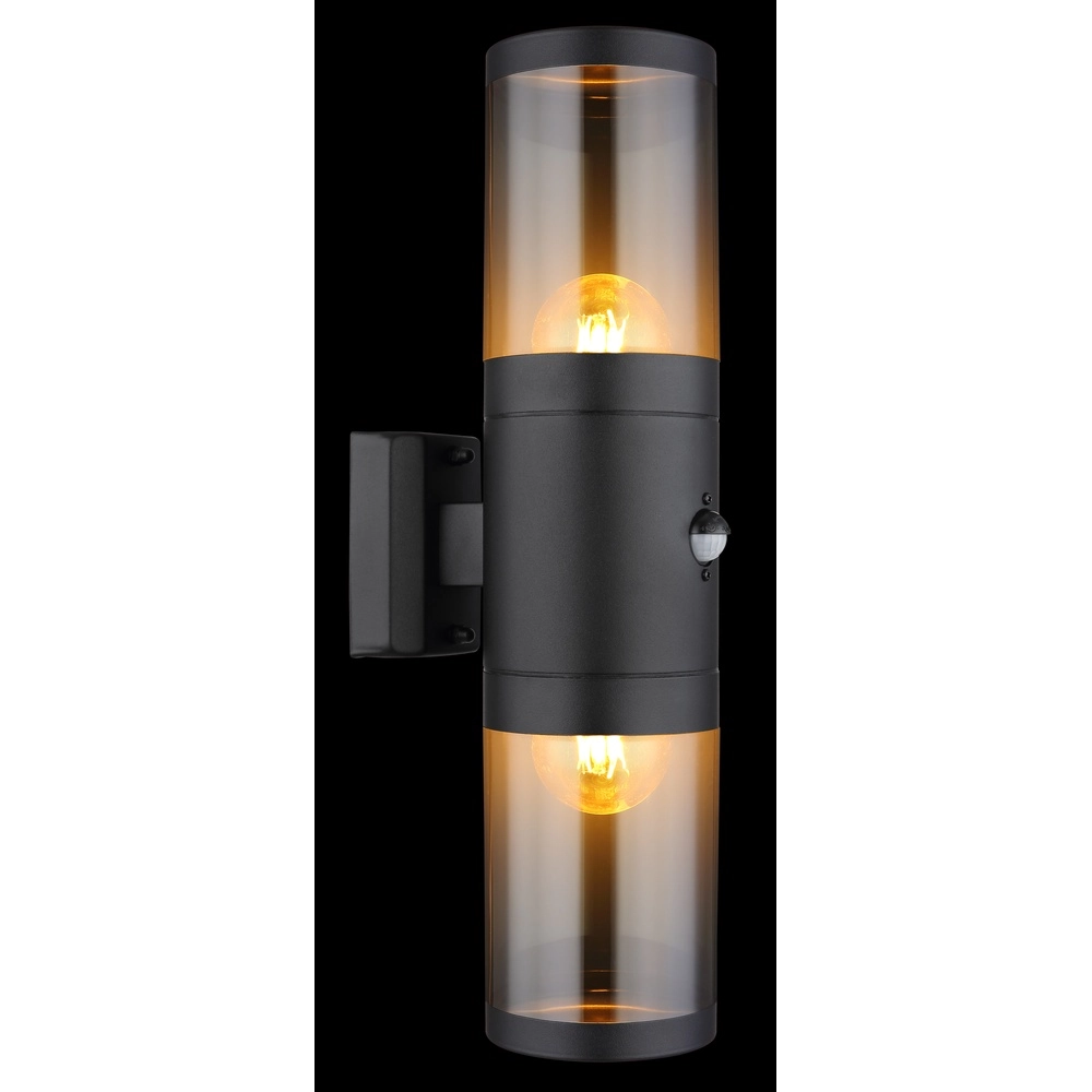 Moderne Wandlampe Xeloo Schwarz mit Sensor Globo 9007371435289