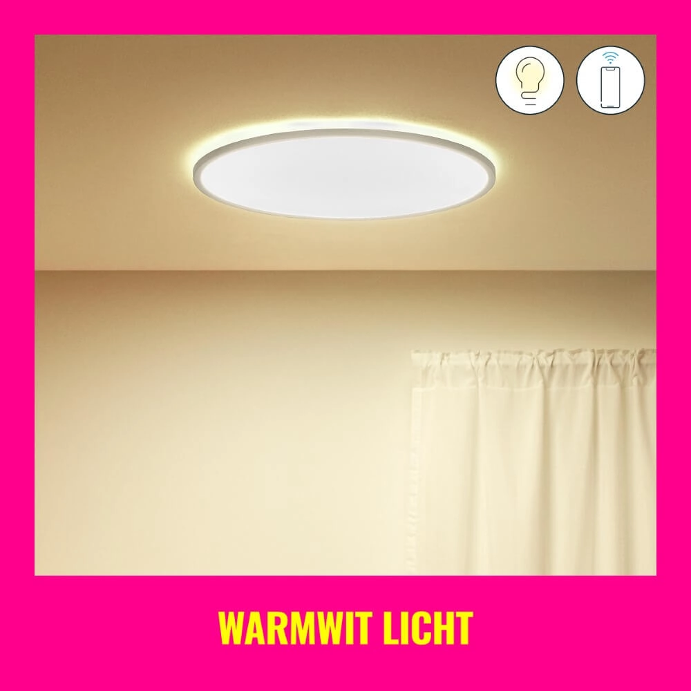 Intelligente Deckenleuchte SuperSlim Ø 55cm - weiß WiZ 8719514554979