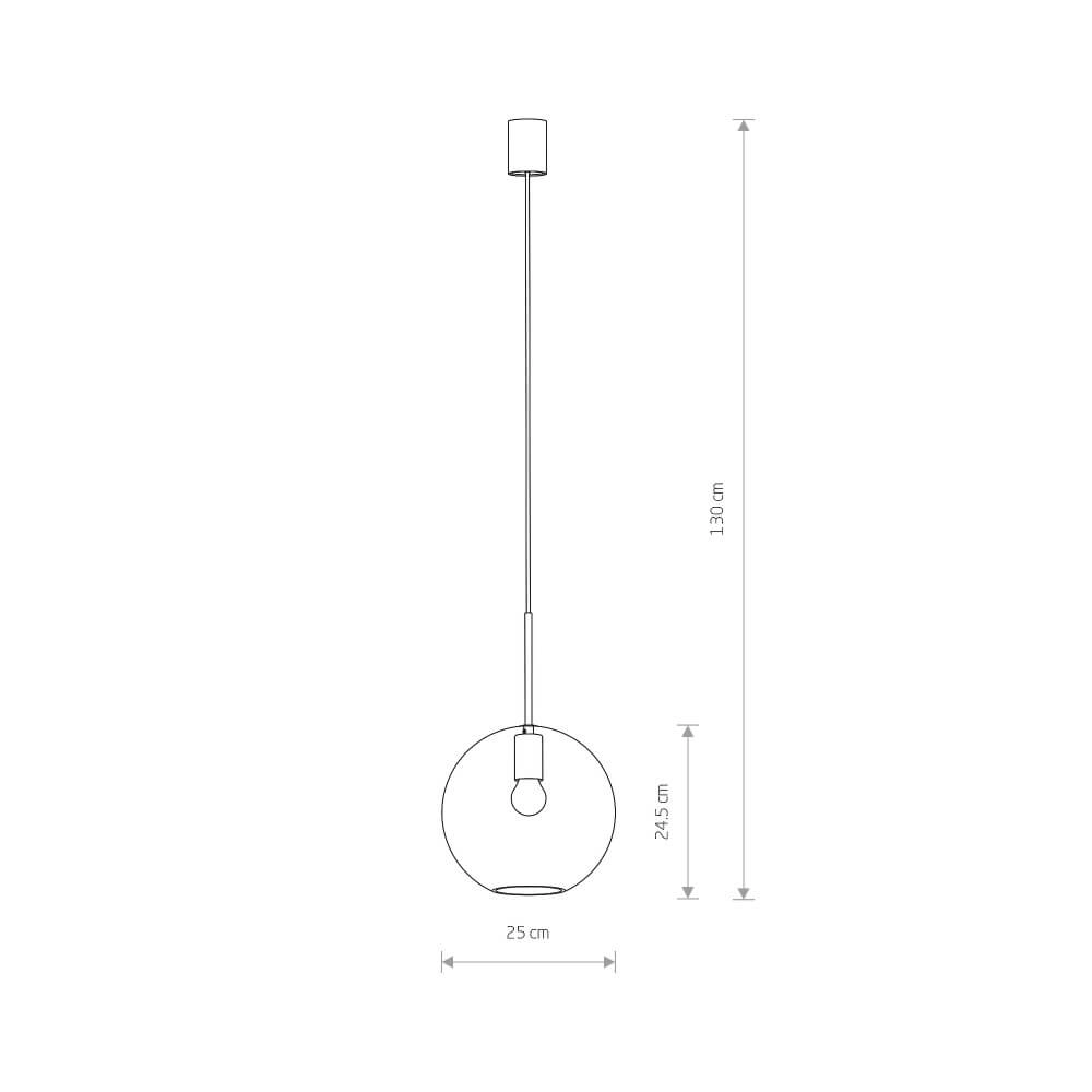 Glaskugellampe Sphere Ø 25cm Lyora 5903139785099