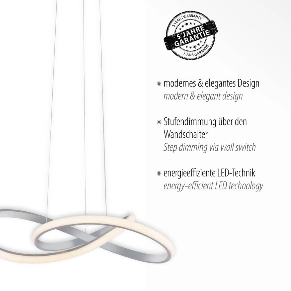 Hängelampe Maria Aluminium Just Light 4043689975760
