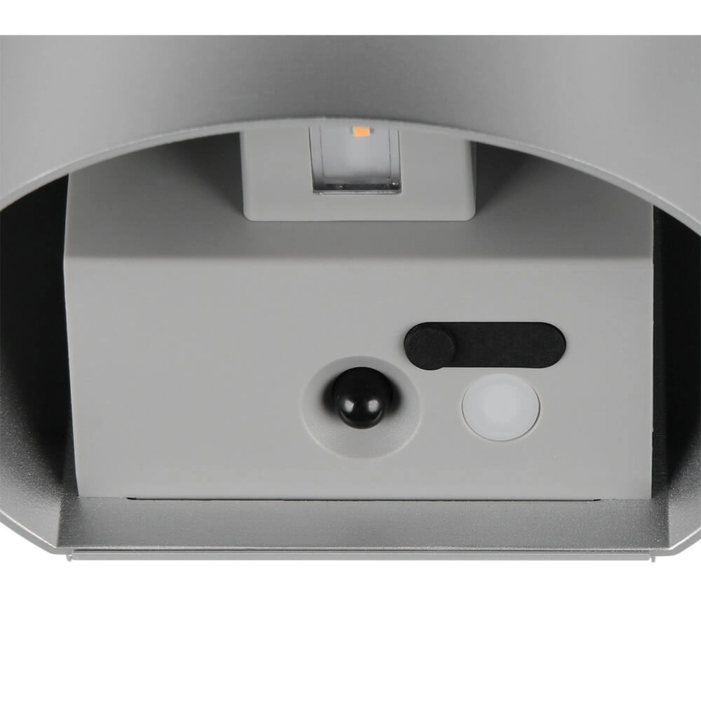 Wiederaufladbare Wandleuchte Genie silbergrau mit Sensor Trio 4017807636338