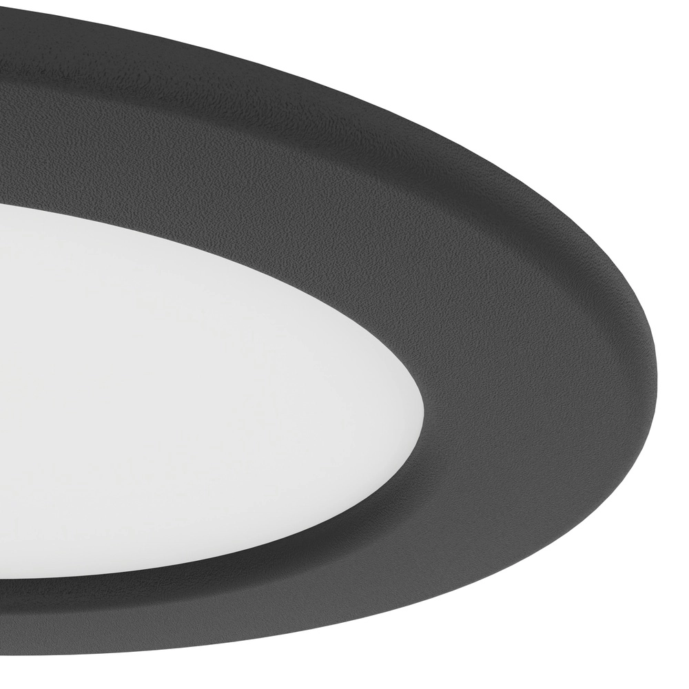 IP44-Einbaulampe Fueva 6-Z Zigbee – schwarz – Ø 12 cm Eglo 9008606330973