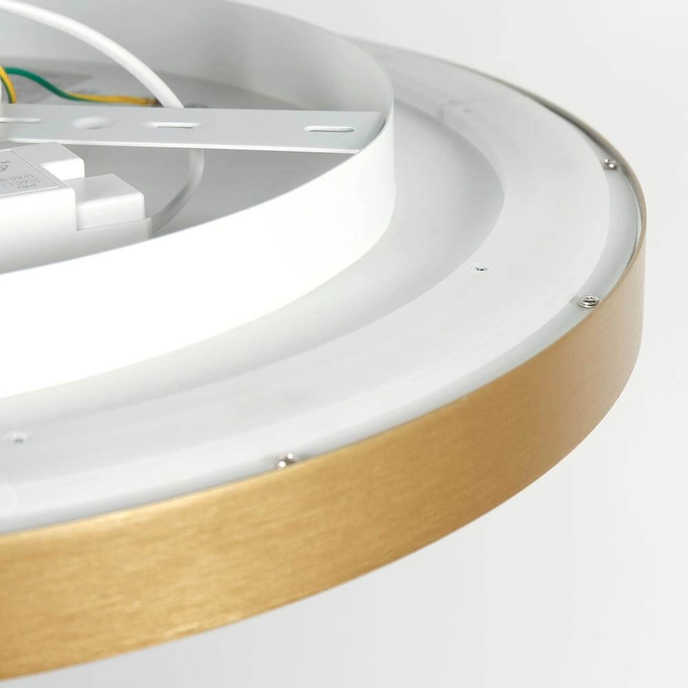 Schlanke Deckenleuchte Flady gold Ø 40cm Steinhauer 8712746171839