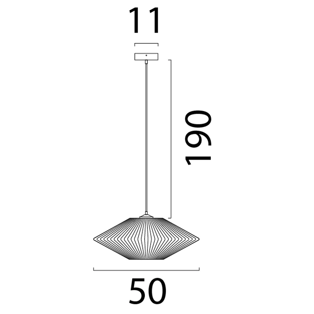 Japandi-Pendellampe Bicono Ø 50cm Masterlight 8718121344768