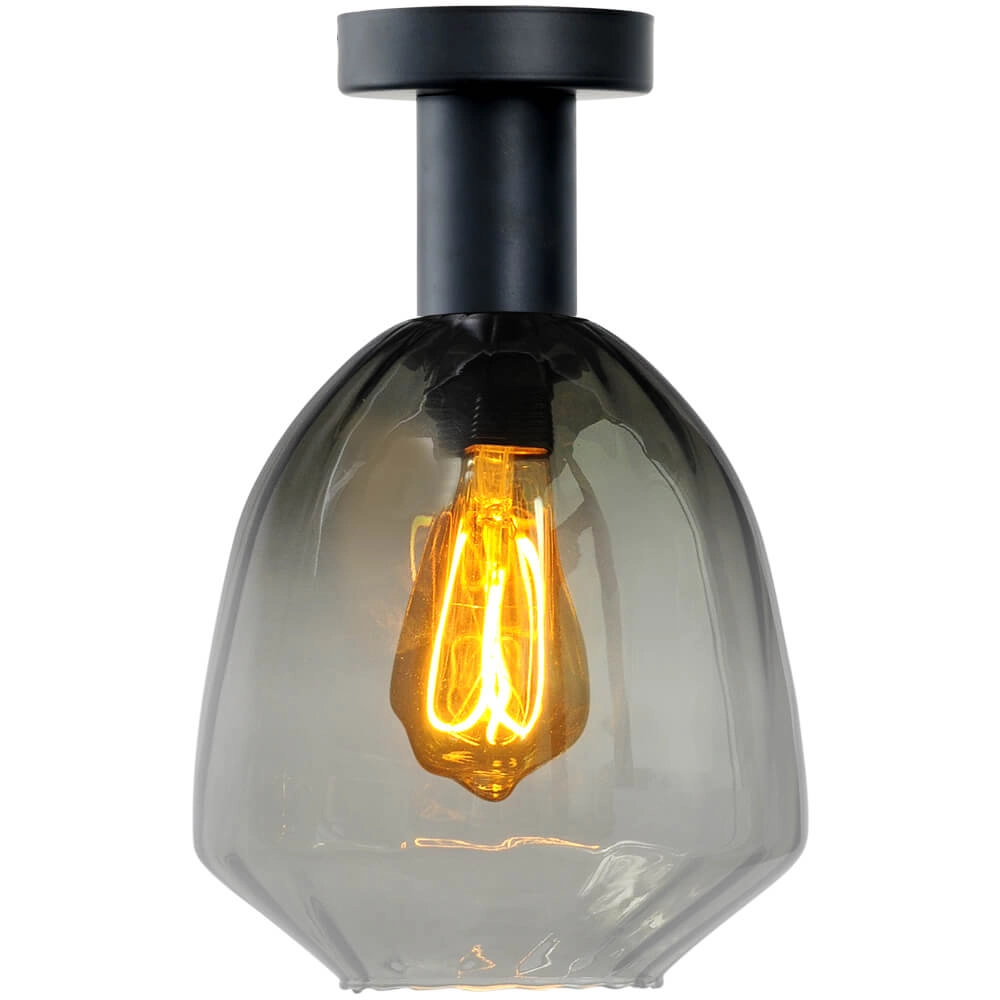 Deckenleuchte - Ø 20cm - Porto mit grünem Nicolette-Glas
