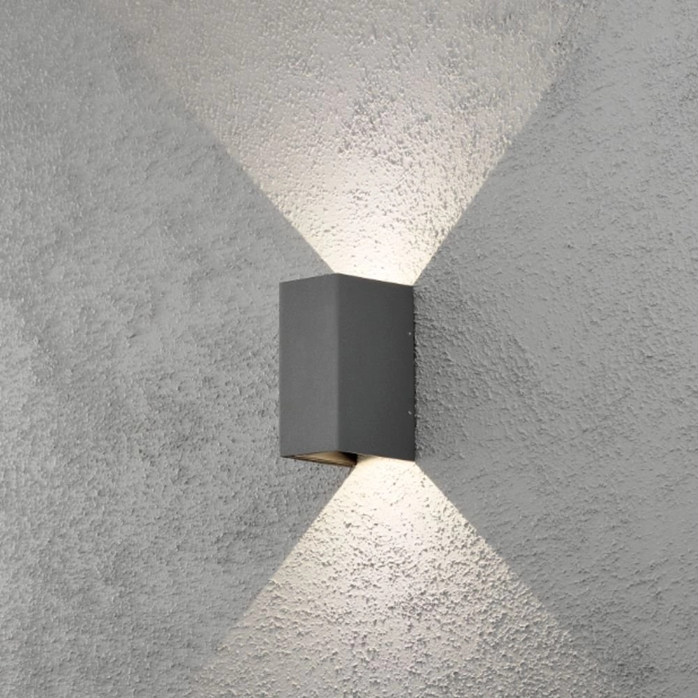 LED-Außenleuchte Cremona Up - Down 2x3W - 3000K 17cm Anthrazit KonstSmide 7318307940374