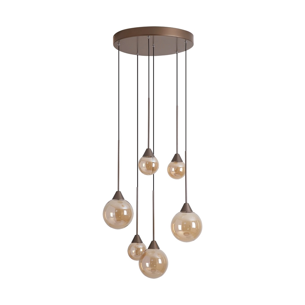 Design-Pendellampe Opux Lux 6-Licht Bronze Searchlight 5,05342E+12