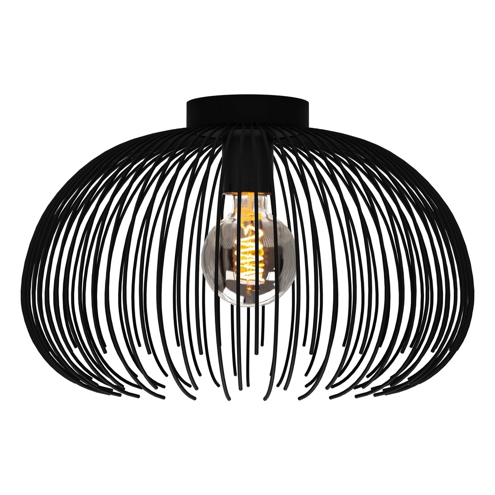 Schwarze Deckenlampe Alhabia Ø 38,5 cm - 1x E27 Eglo 9008606254071