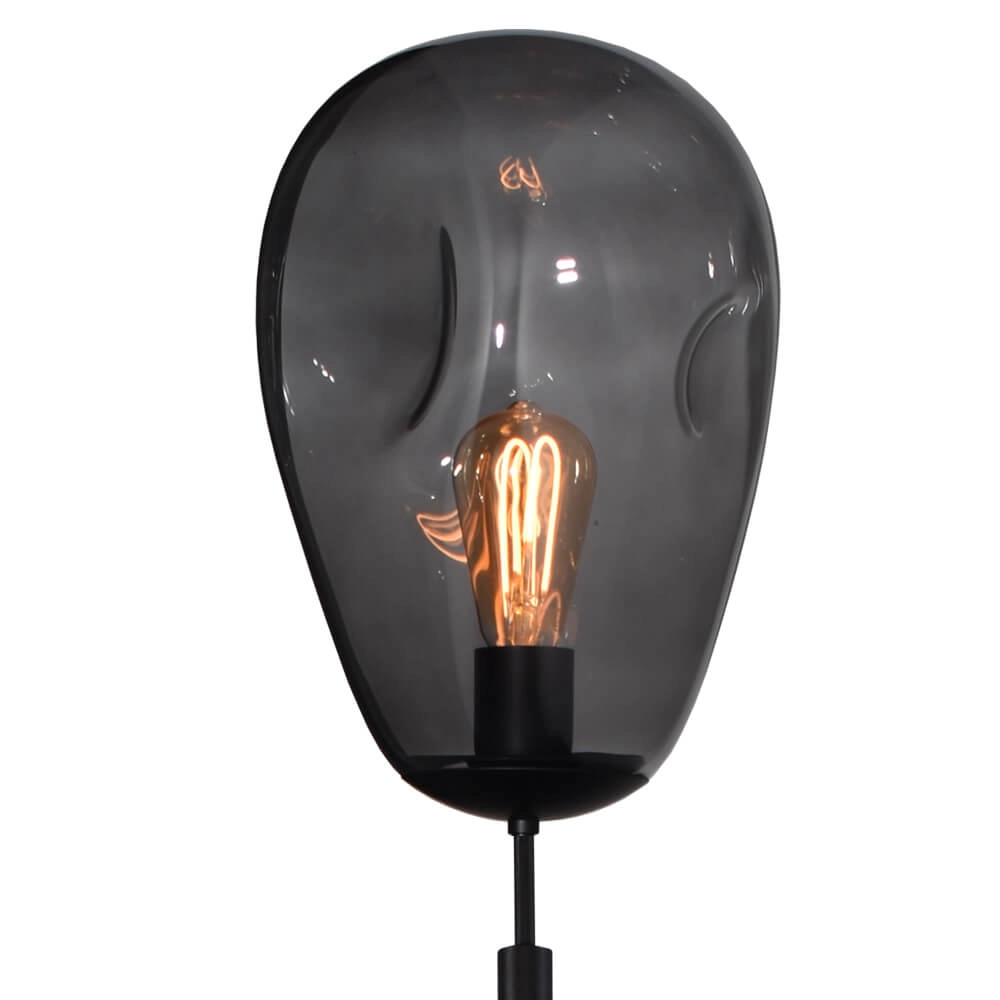 Stehlampe Lava Ø 22,5 cm Rauchglas Masterlight 8718121286693