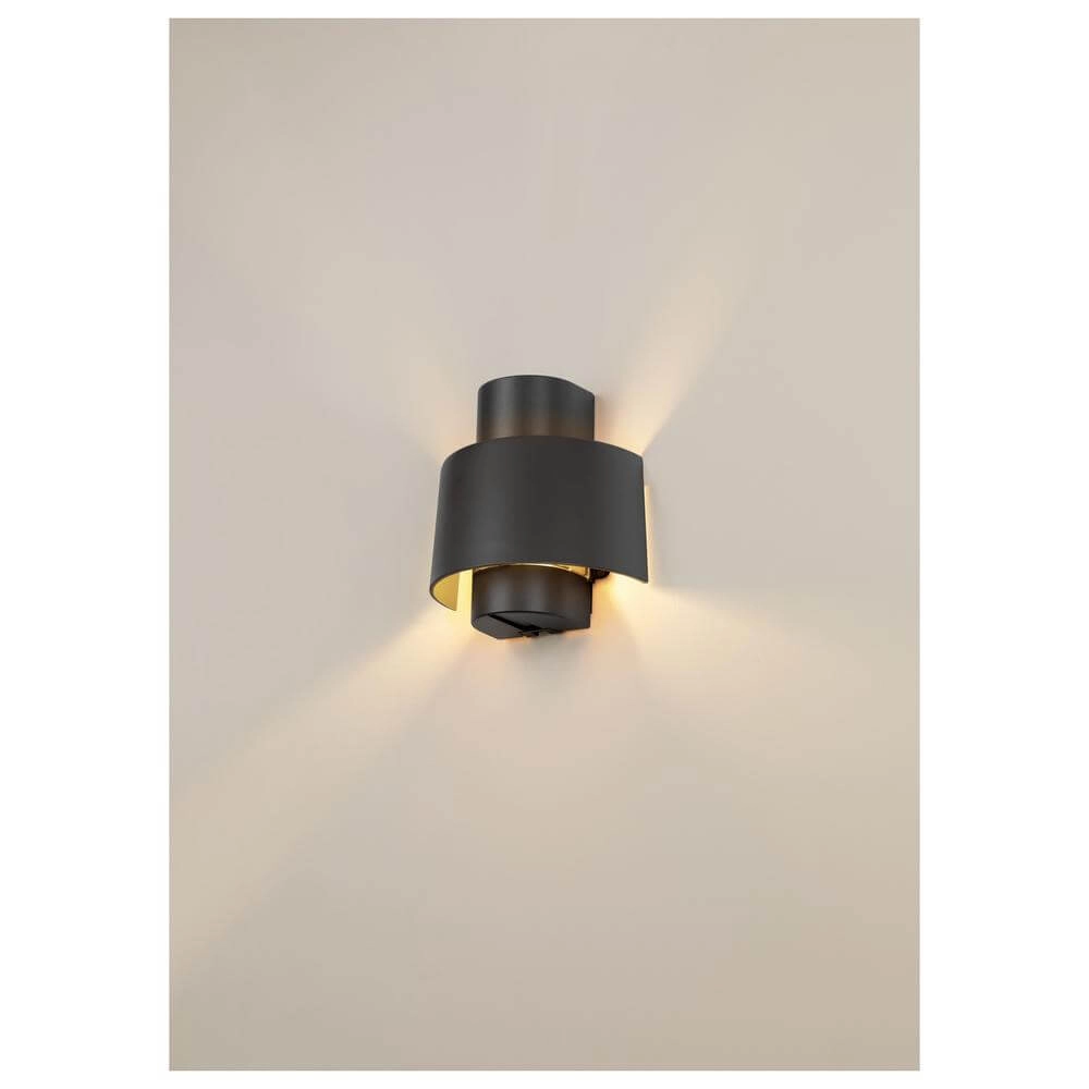 Design-Wandleuchte Photoni Cyl schwarz SLV 4024163295291