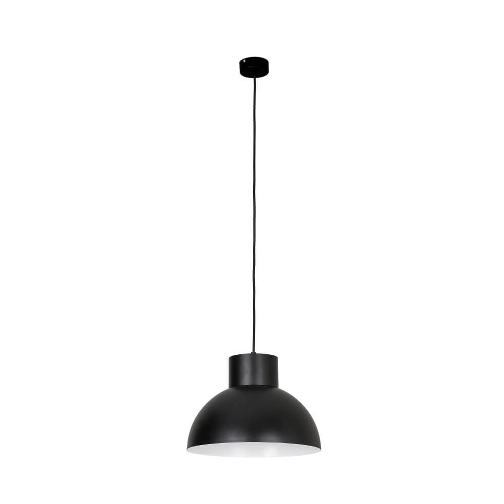 Schwarze Hängelampe Works Ø 33cm Lyora 5903139661393