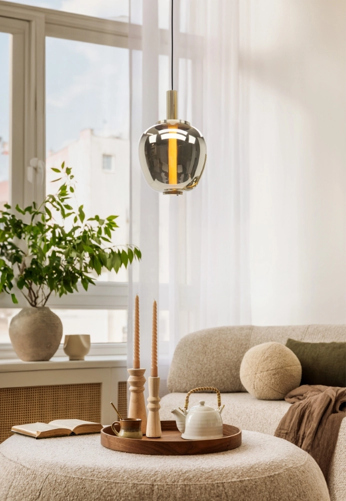 Design-Pendellampe Fruitera gold Ø 25cm Stars of Light 9008606360048