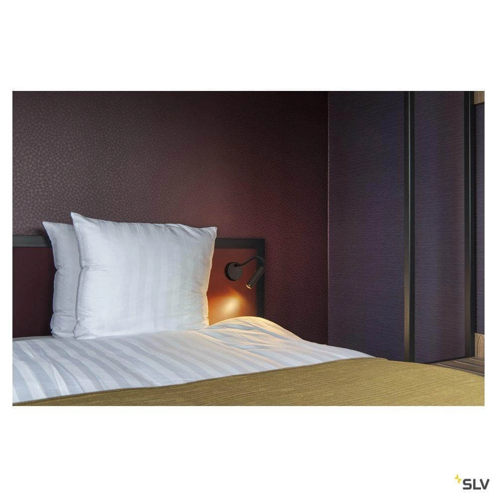 Flexible Nachttischlampe Karpo Goose Schwarz SLV 4024163262354
