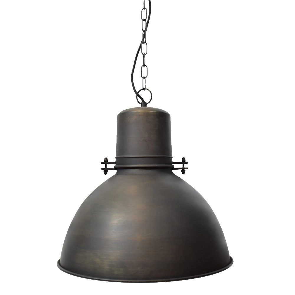 Industrielle Pendelleuchte Brass