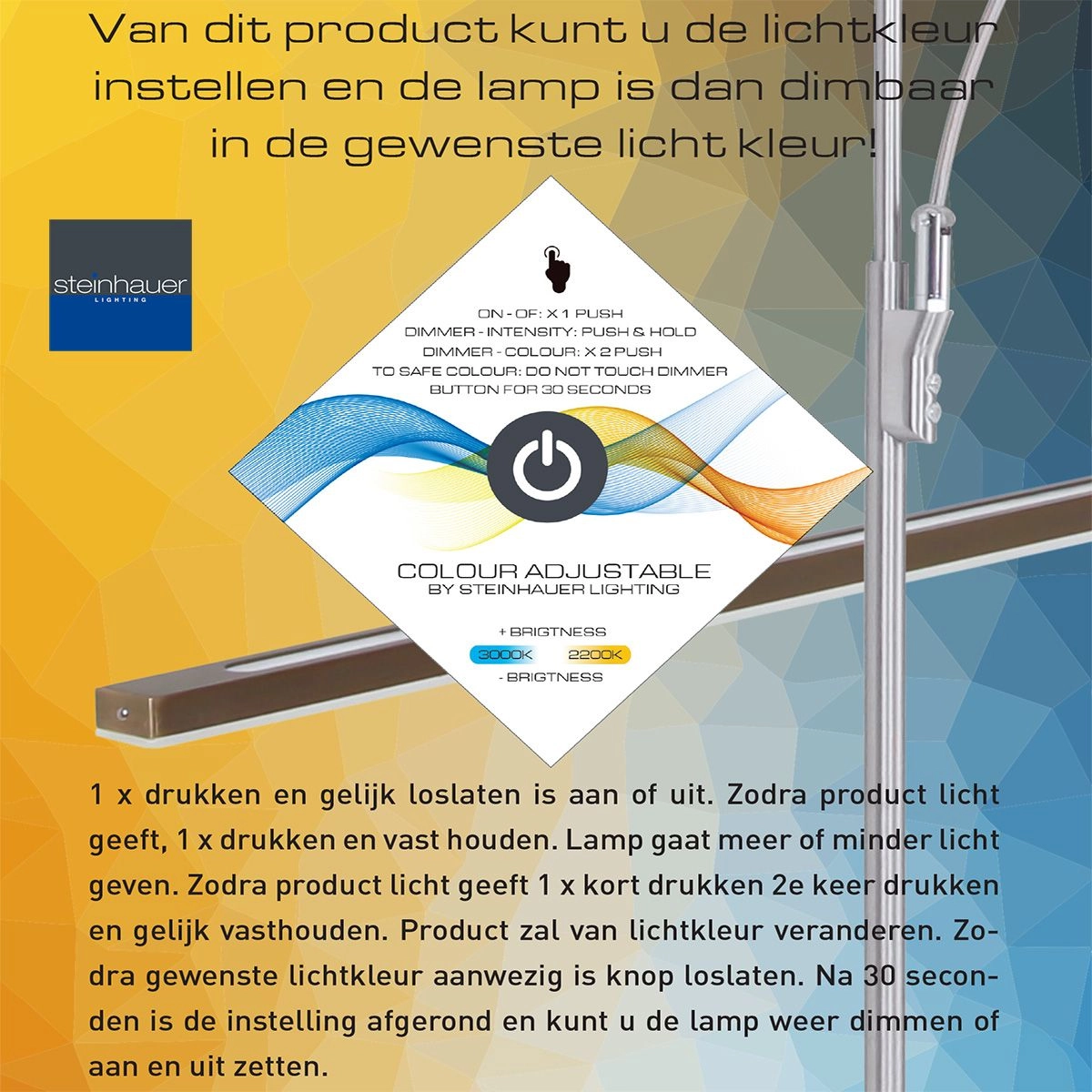 Leselampe Zenith LED schwarz Steinhauer 8712746113396