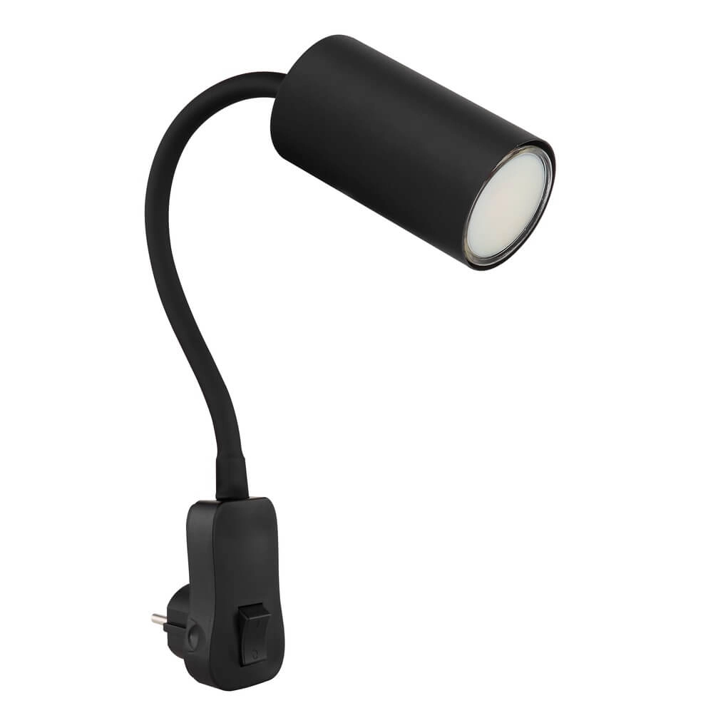 Schwarze Lampe Robby Steckdose Globo 9007371442928