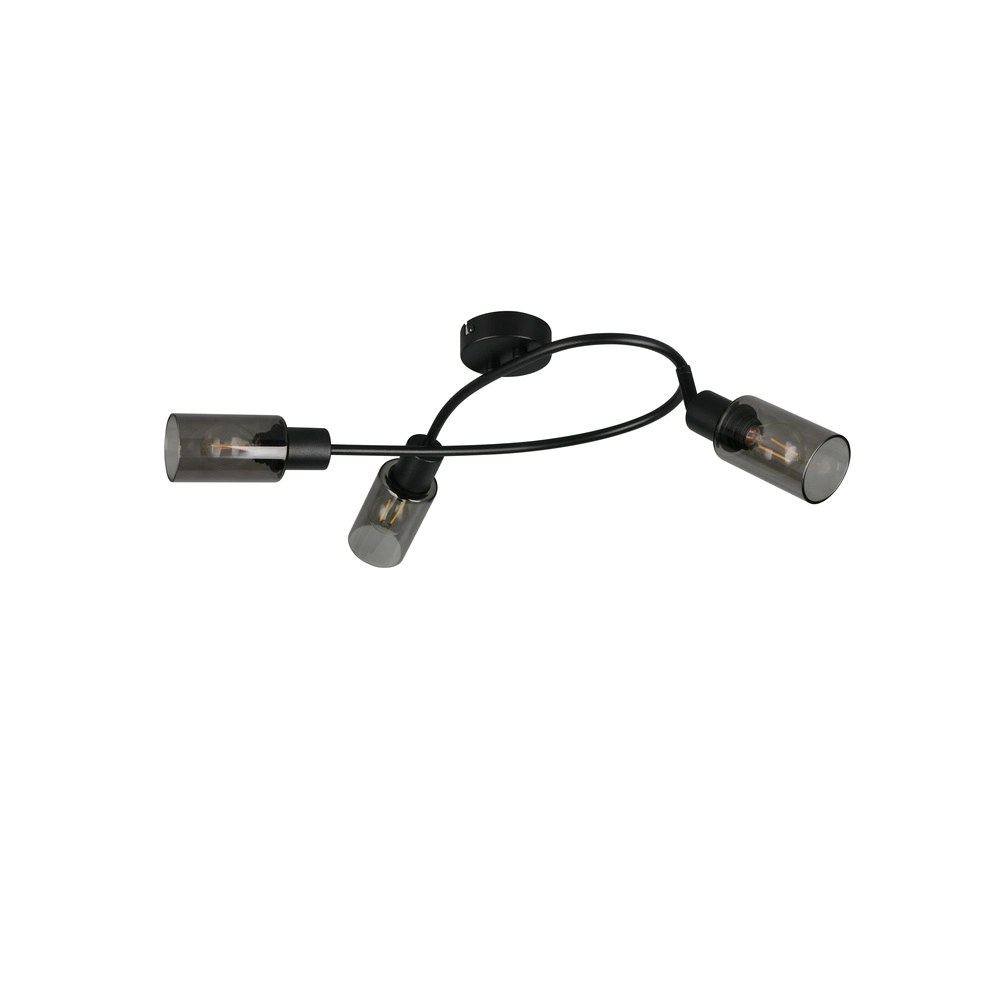 Design-Deckenlampe Mars 3-Licht Schwarz Trio 4017807670493
