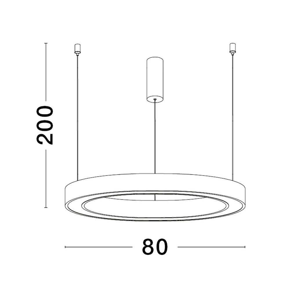 Design-Pendelleuchte Sting weiß Ø 80cm Lyora 5212017437402