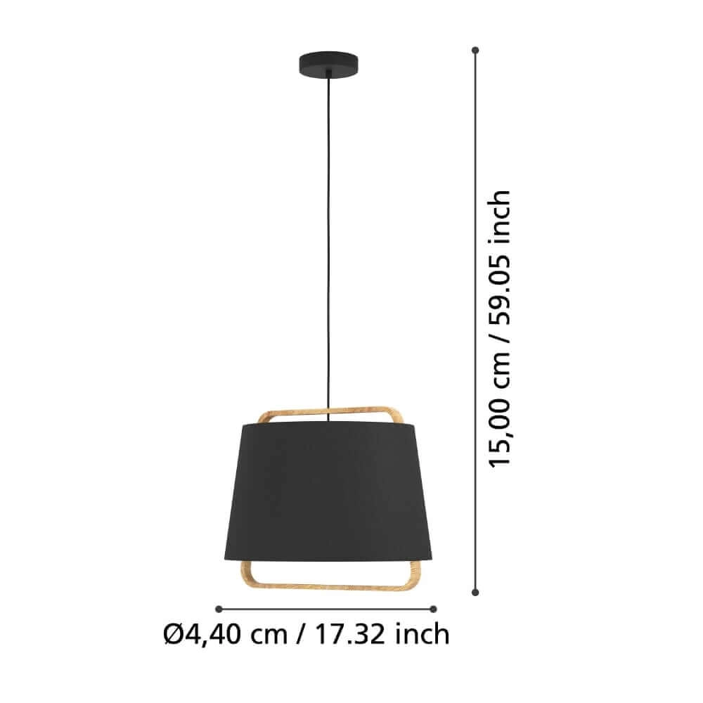 Hängelampe aus Stoff Camaloza Ø 44cm Stars of Light 9008606243075