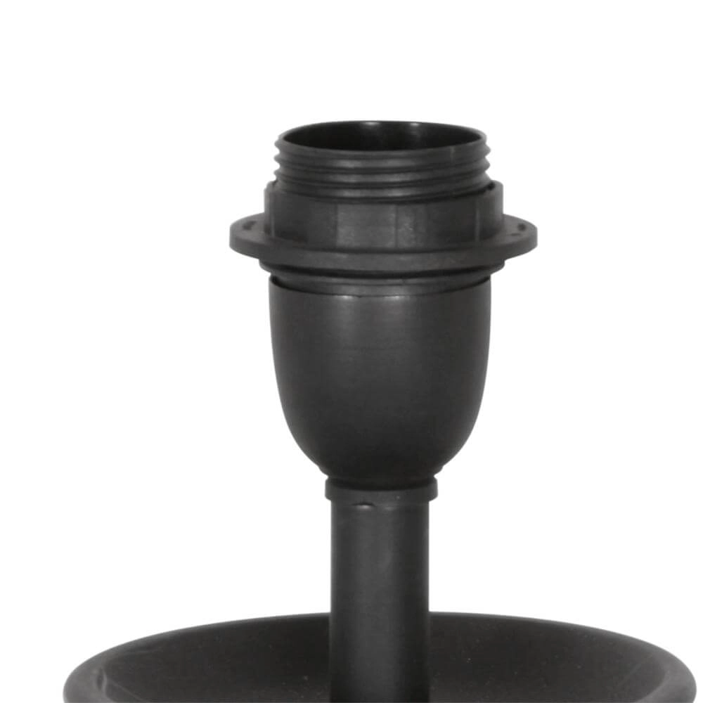 Tischlampe Lyons schwarz mit Bambusschirm Steinhauer 8712746172485