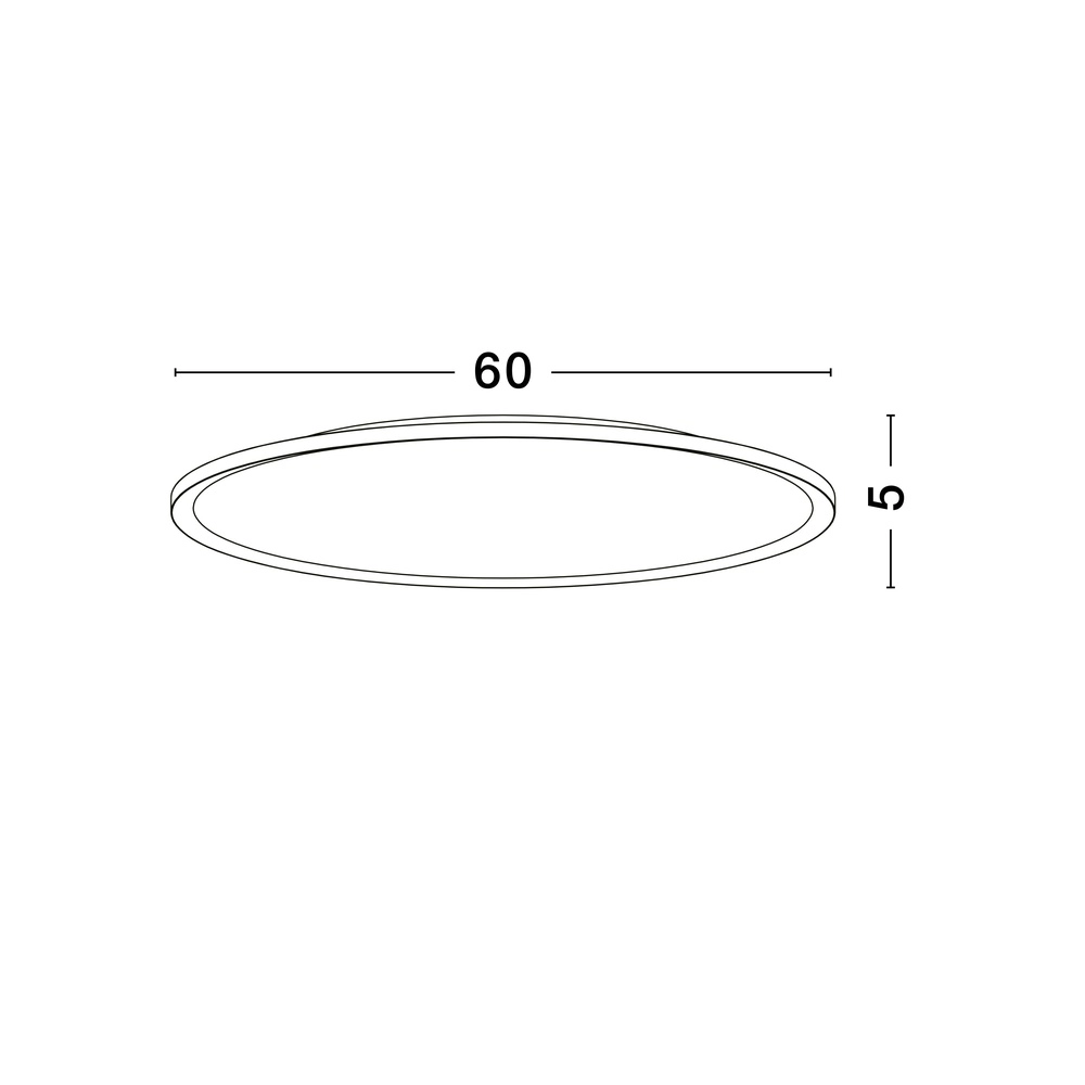 Deckenleuchte Aoton weiß Ø 60cm Lyora 5212017448729