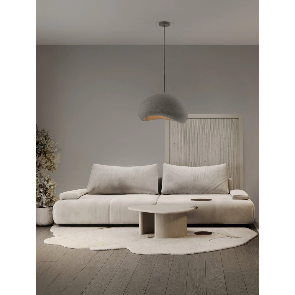 Natürliche Pendelleuchte Aere grau 50cm Lyora 5212017476715