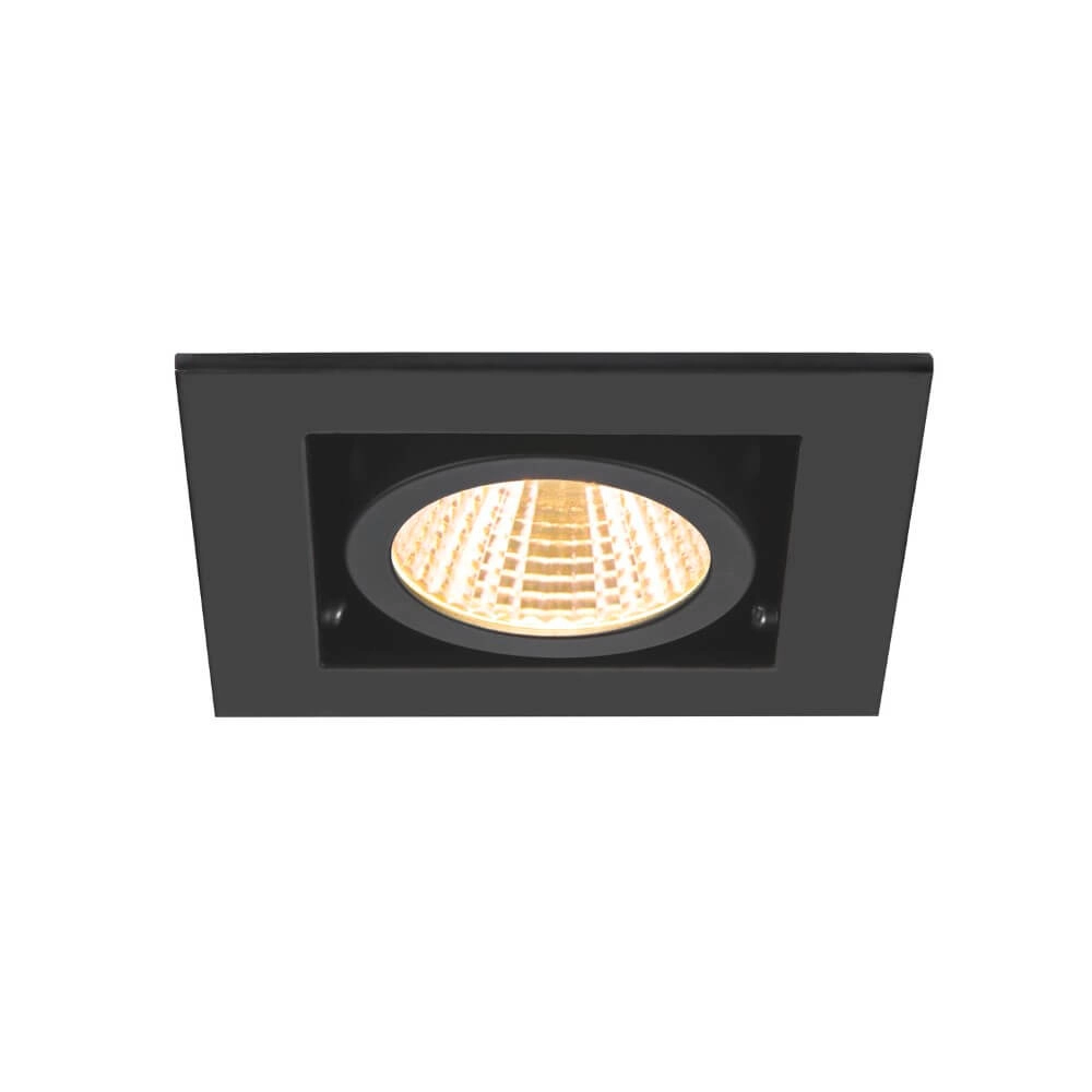 Quadratischer LED-Einbaustrahler Kadux Single 1x LED - schwarz - 3000K SLV 4024163279345