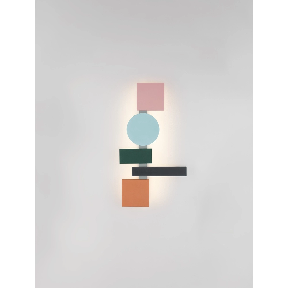 Fröhliche Wandleuchte Margot farbig 68,2cm Lyora 5212017479716