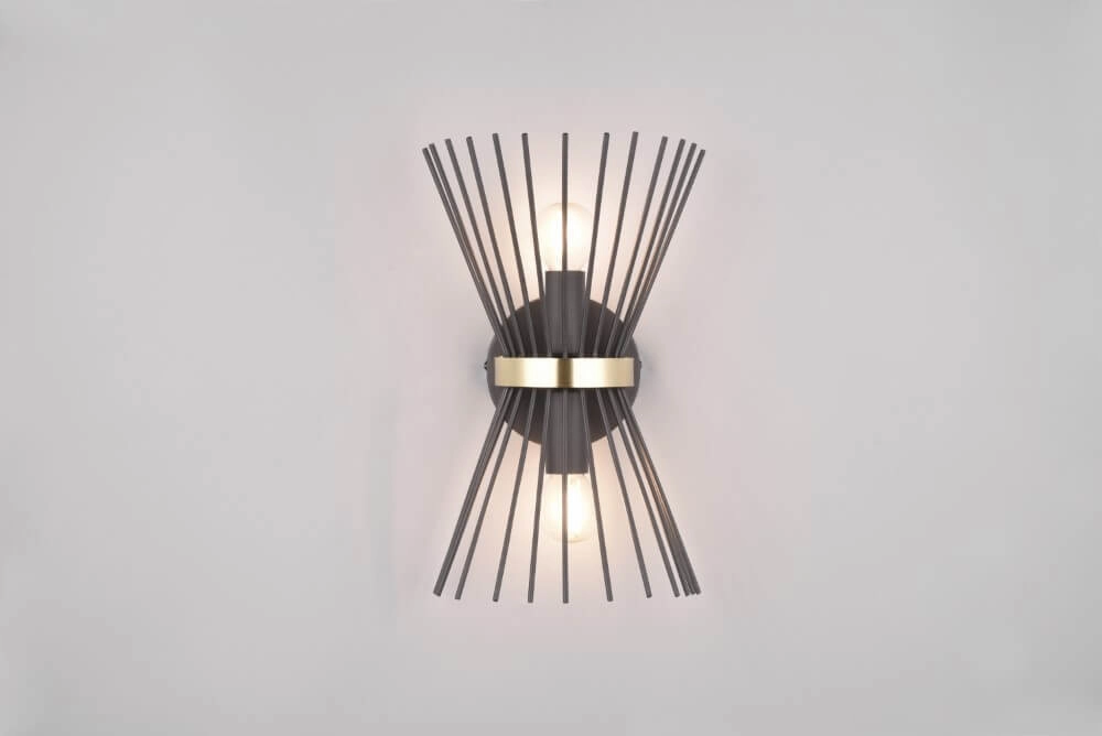Design-Wandleuchte Rod Schwarz Trio 4017807576795