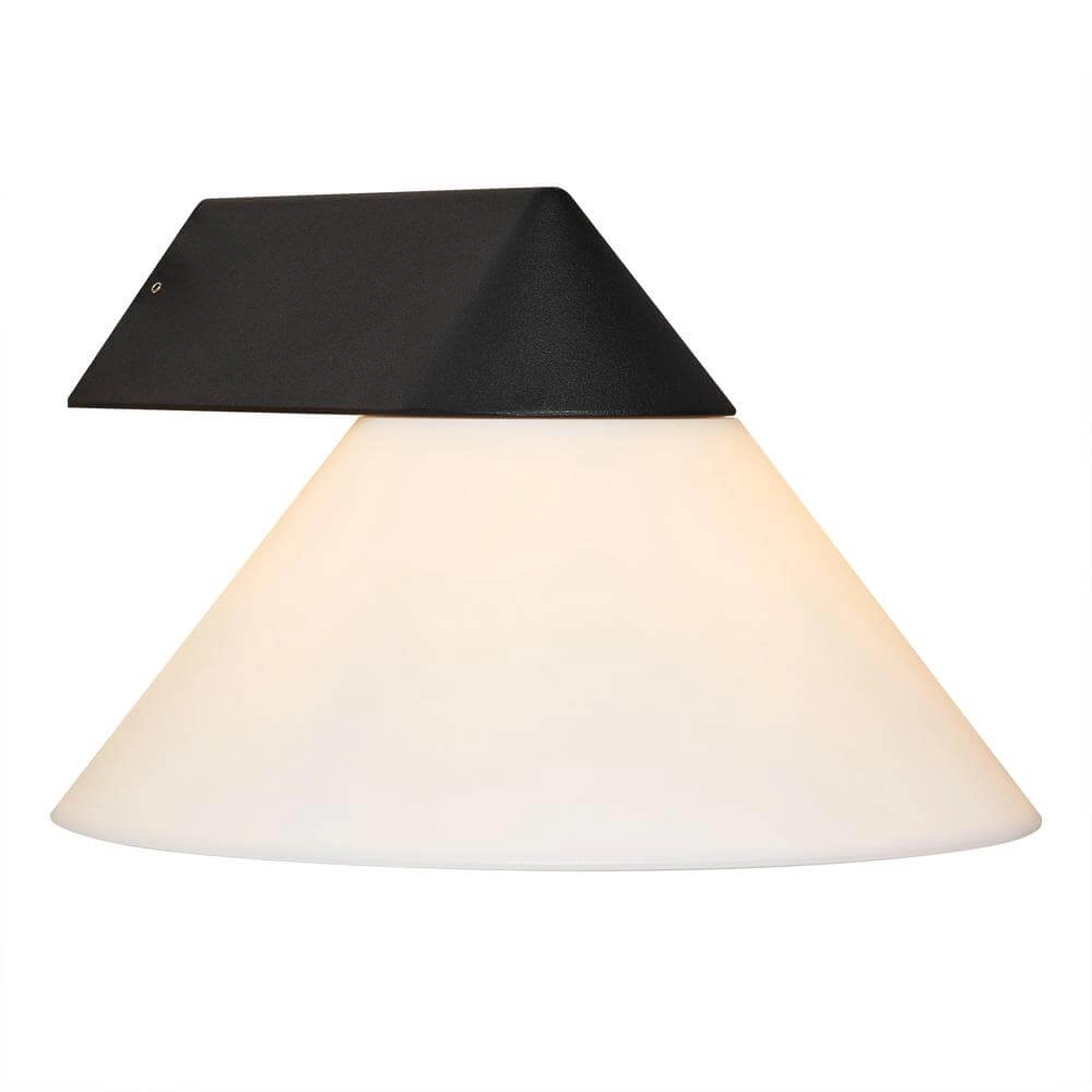 Design-Wandleuchte Linas Schwarz-Weiß