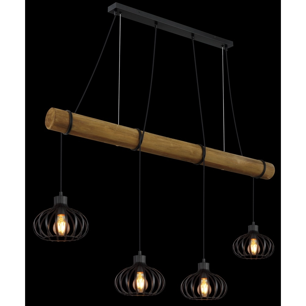 4-Licht Pendellampe Caldwell Esstisch Globo 9007371580590