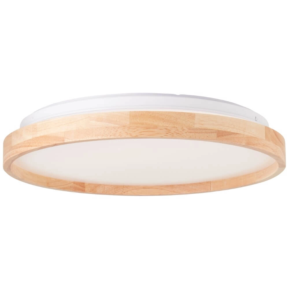 Deckenleuchte Alson Ø 39,5cm weiß mit Holz Brilliant 4004353411335