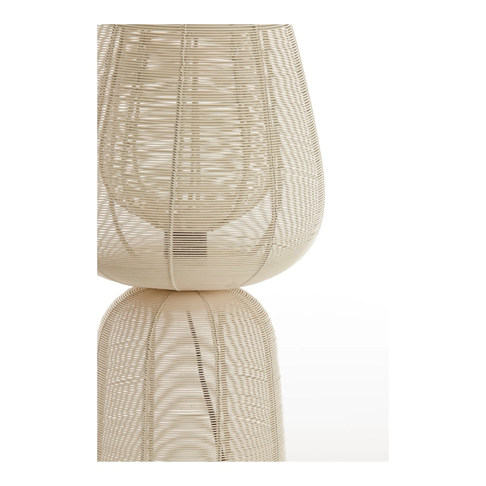 Tischlampe Aboso weißer Ø 24 cm Light & Living 8717807701598