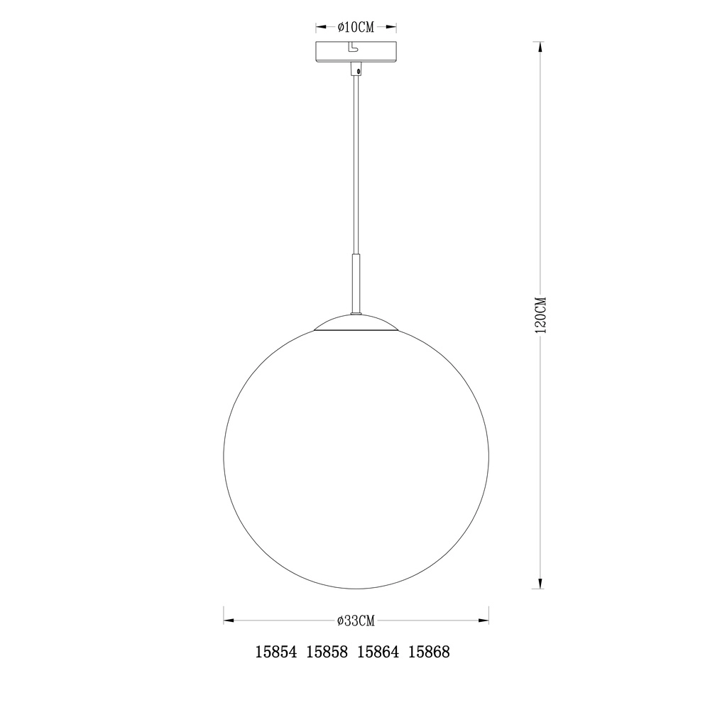 Pendellampe Varus goldene Ø 33cm Globo 9007371371464