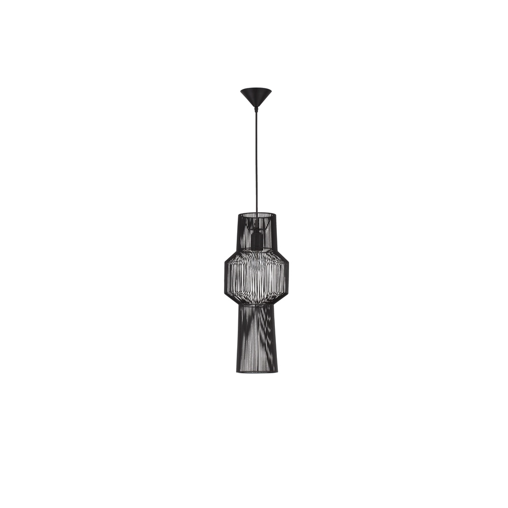 Böhmische Pendelleuchte Bredo Ø 21cm schwarz Lyora 5212017438904