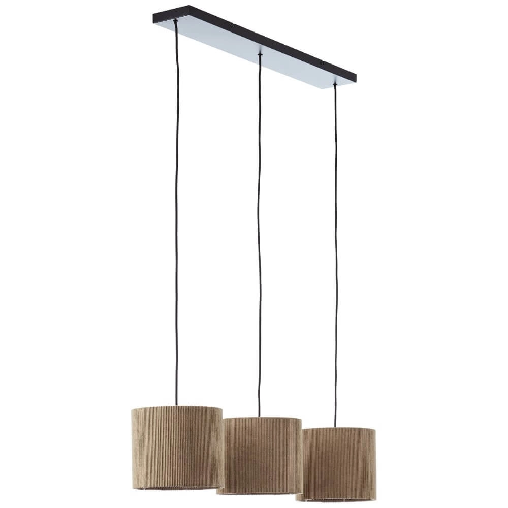 Hängelampe mit 3 Leuchten Tony graues Design Brilliant 4004353446313