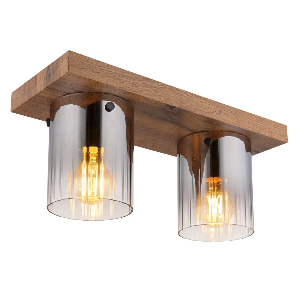 Deckenlampe Underwood Holz 2-Licht