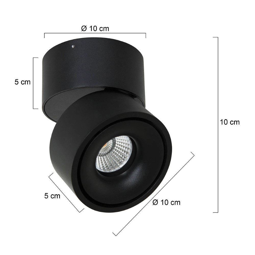 Spotlampe Fez Black Schwarz Steinhauer 8712746132496