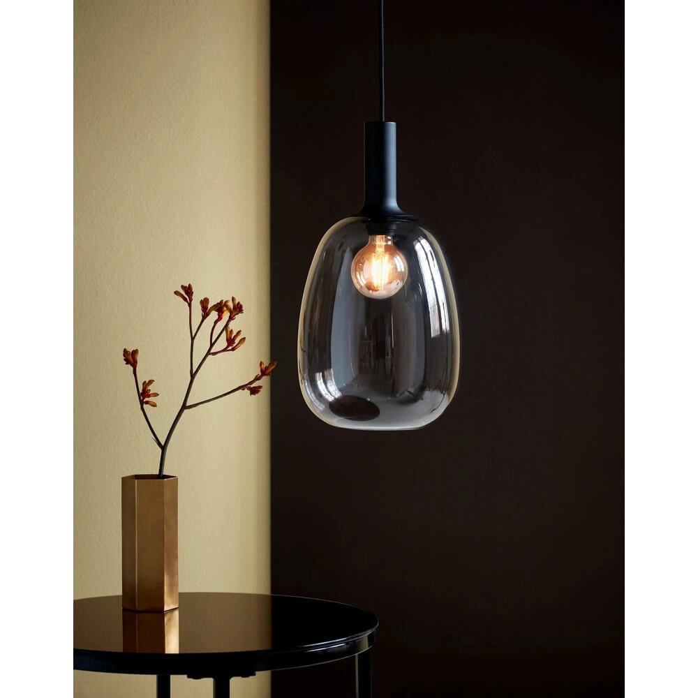 Pendelleuchte aus Glas Alton Ø 23cm Rauchglas Nordlux 5701581452589