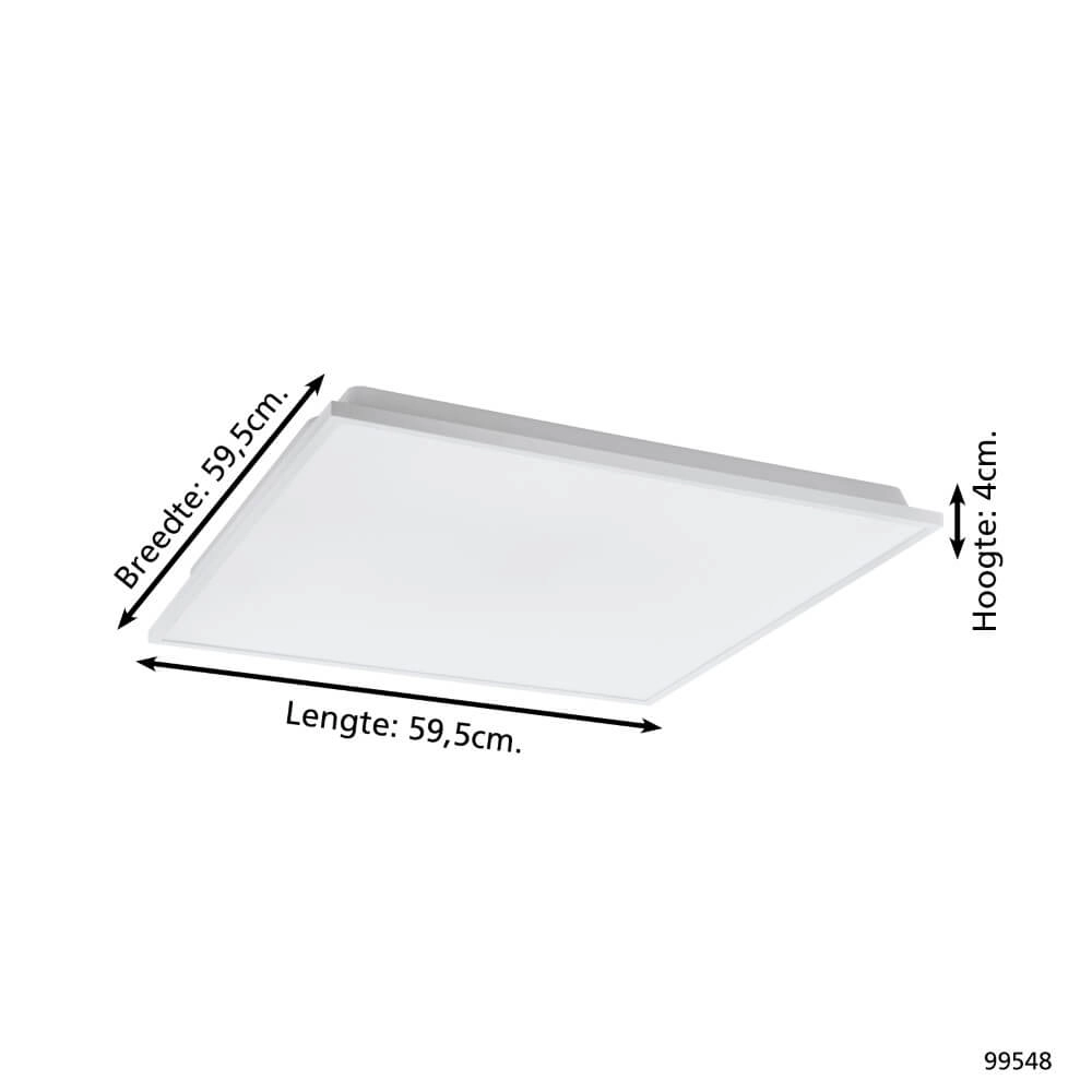 Deckenlampe Zigbee Herrora-Z 59,5 x 59,5 cm Eglo 9002759995485