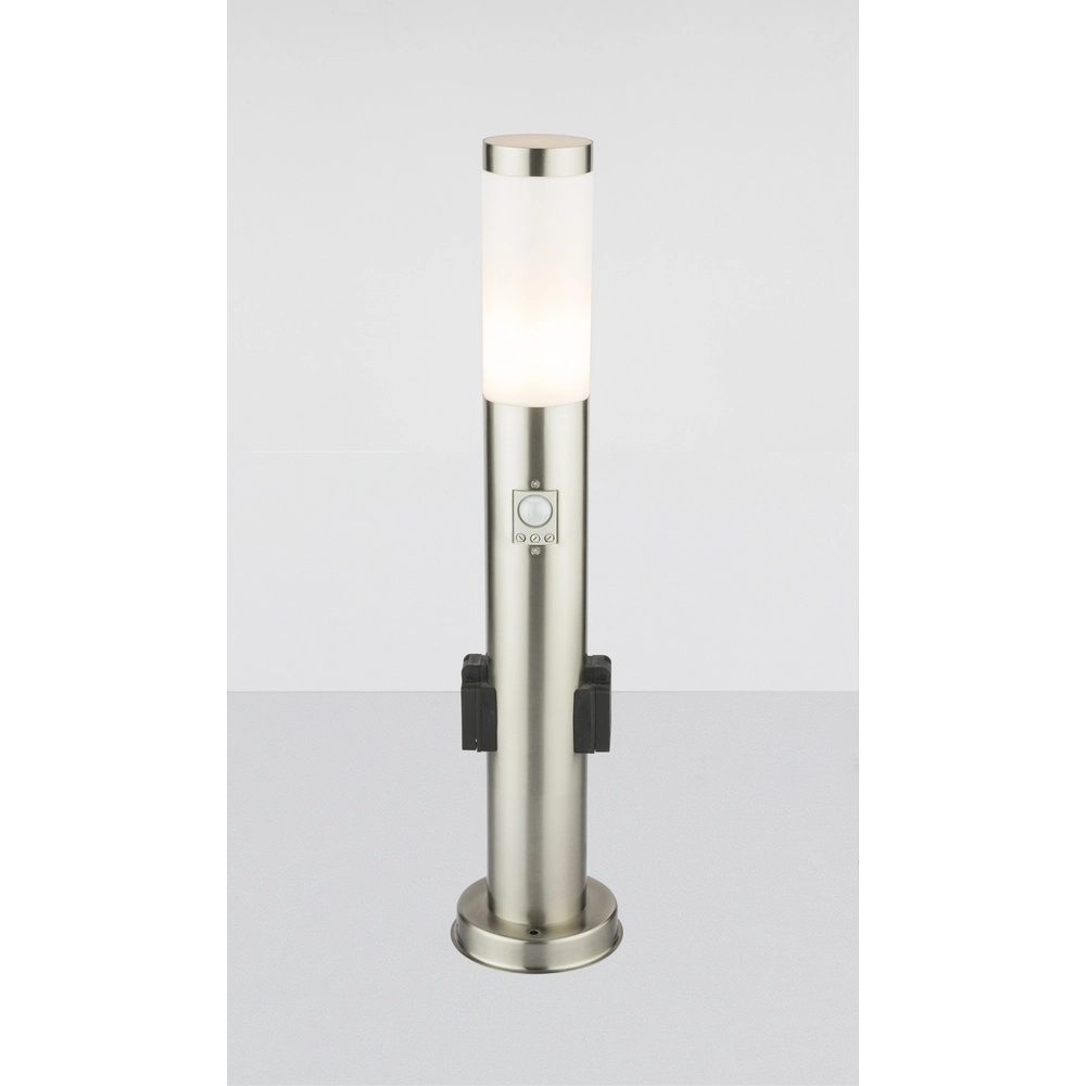Gartenlampe Boston I Edelstahl mit Sockel Globo 9007371353026