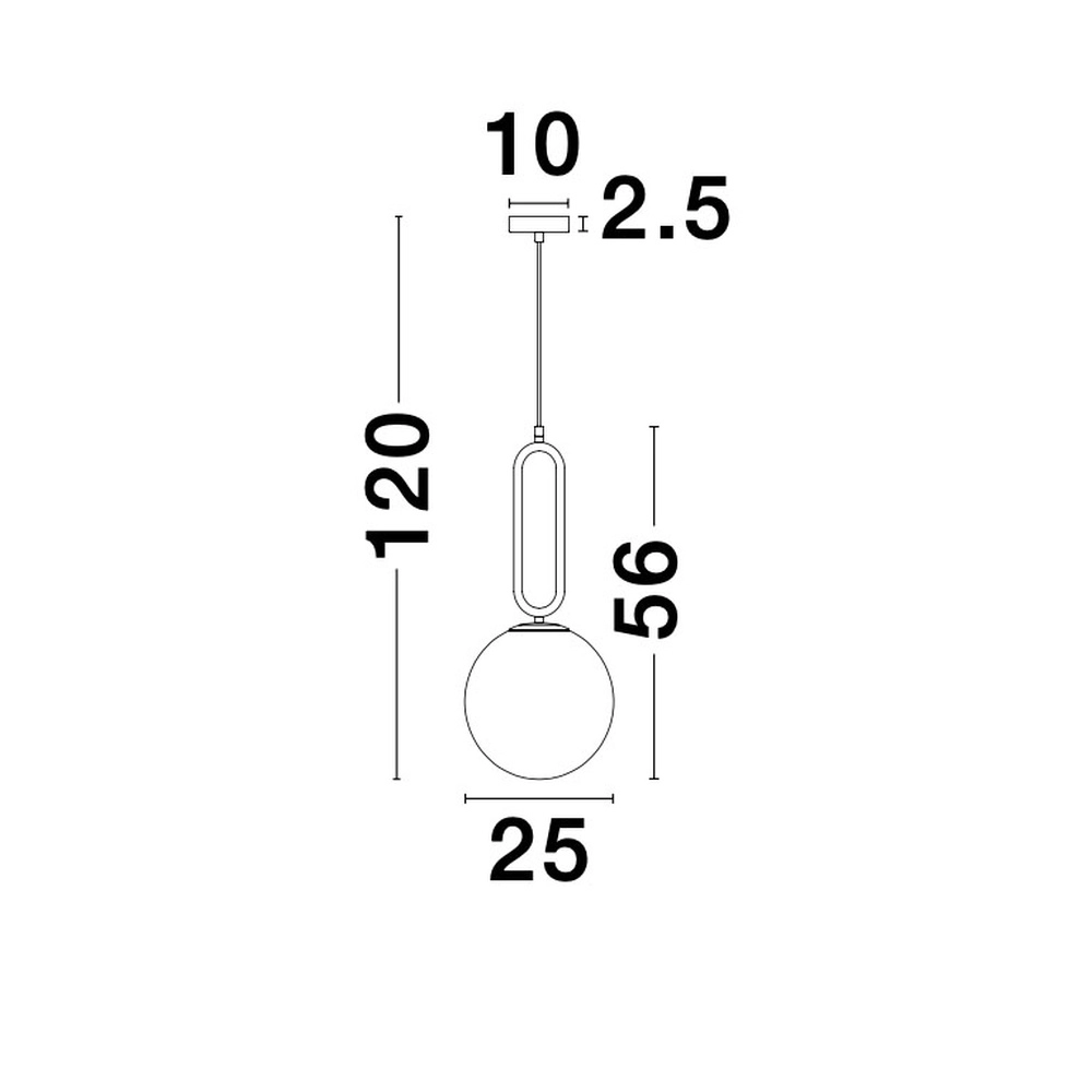 Pendelleuchte Grus schwarz Ø 25cm Lyora 5212017423085