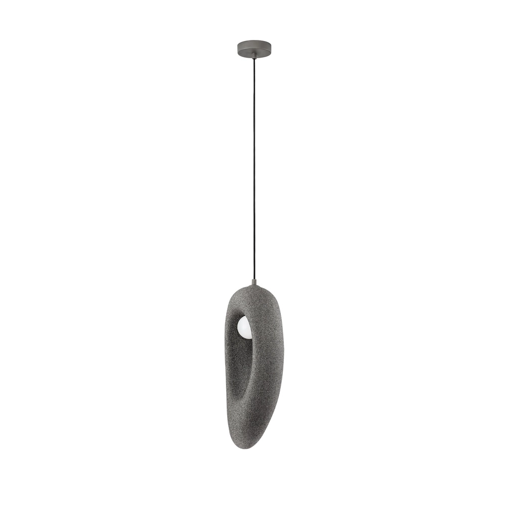 Natürliche Pendelleuchte Tempus grau 48cm Lyora 5212017476852